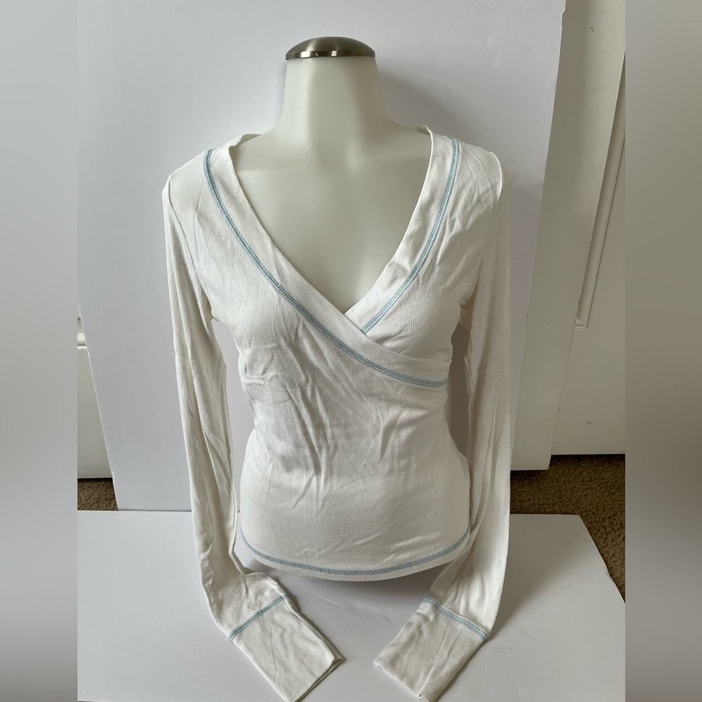 Guess Long Sleeve Wrap Top